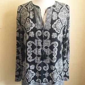 Lucky Brand | Paisley Tunic Top Size Small